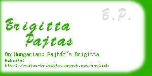 brigitta pajtas business card